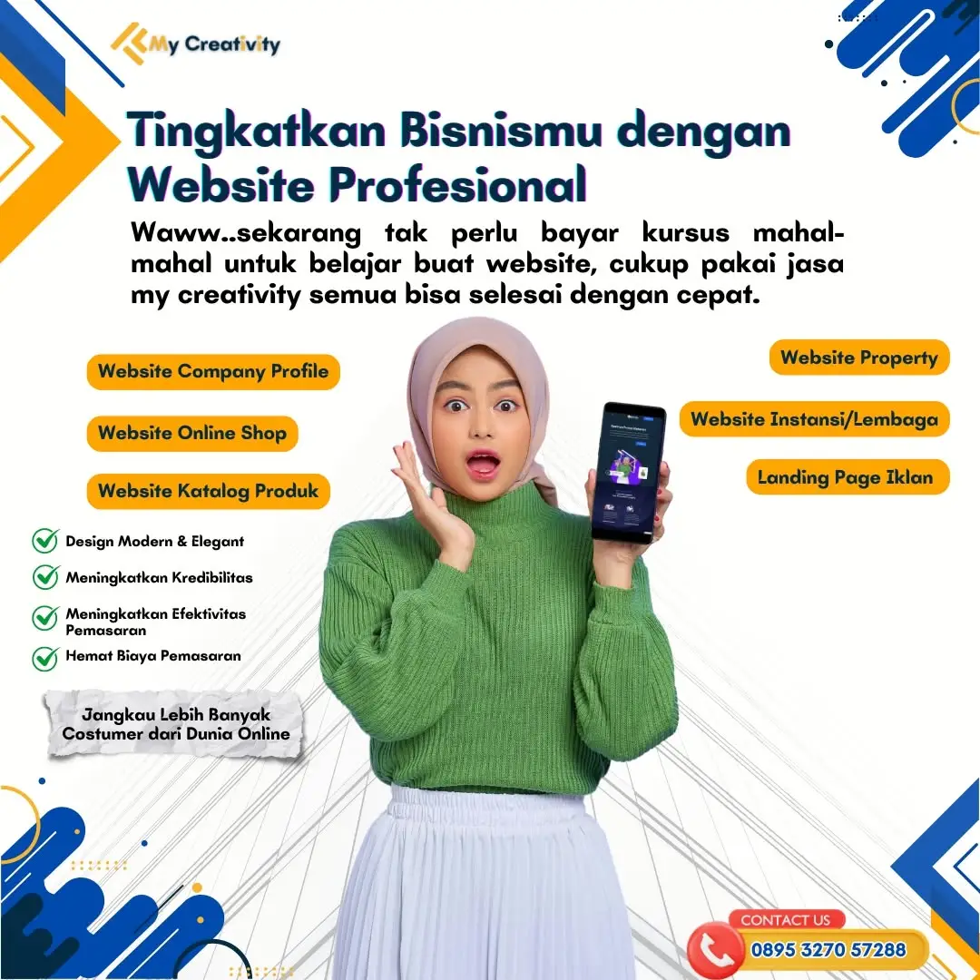 Tingkatkan Bisnis Anda Dengan Website Profesional Hubungi My Creativity Ww